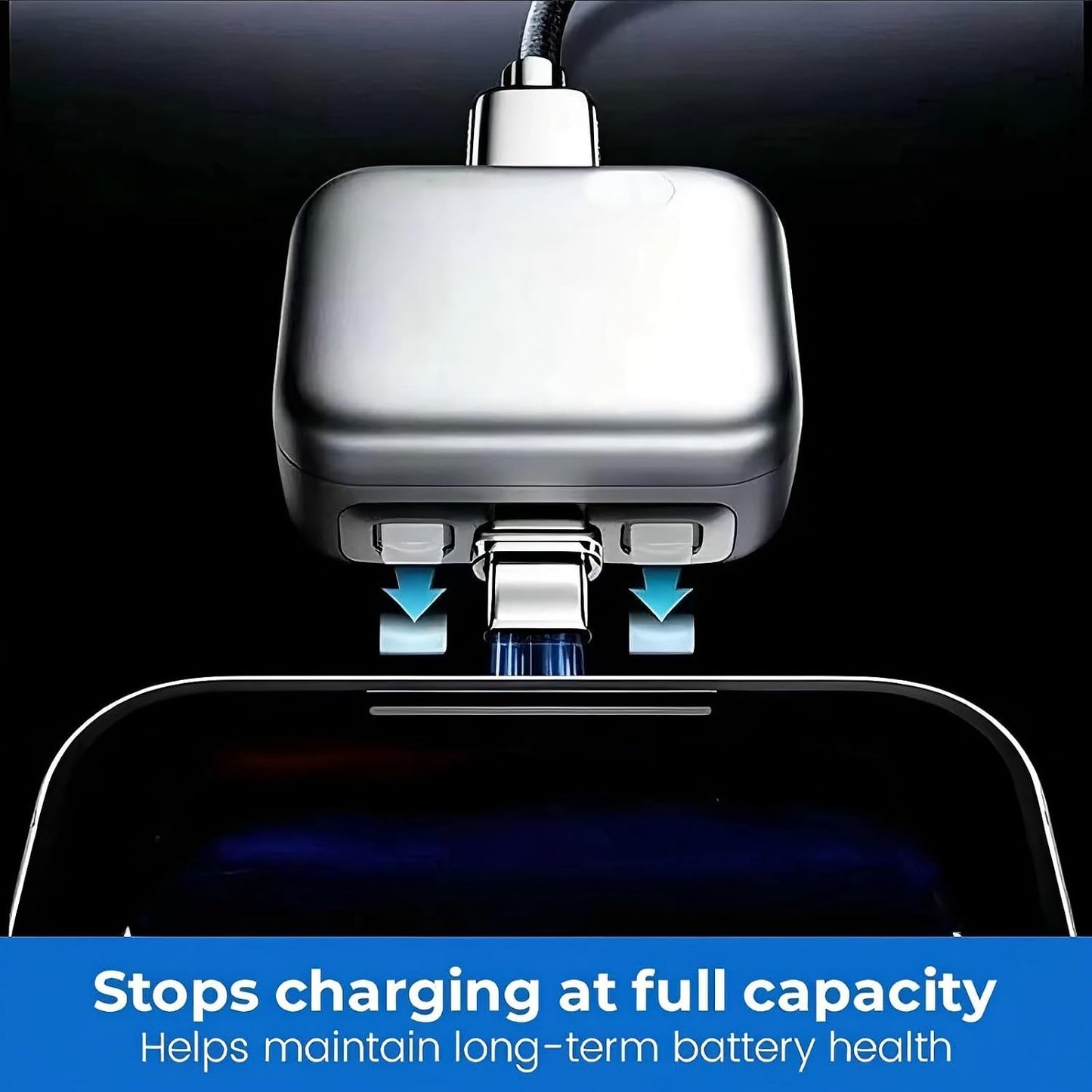 Intelligence 140W Auto-Disconnect USB-C Fast Charging Adapter with Safety Separator