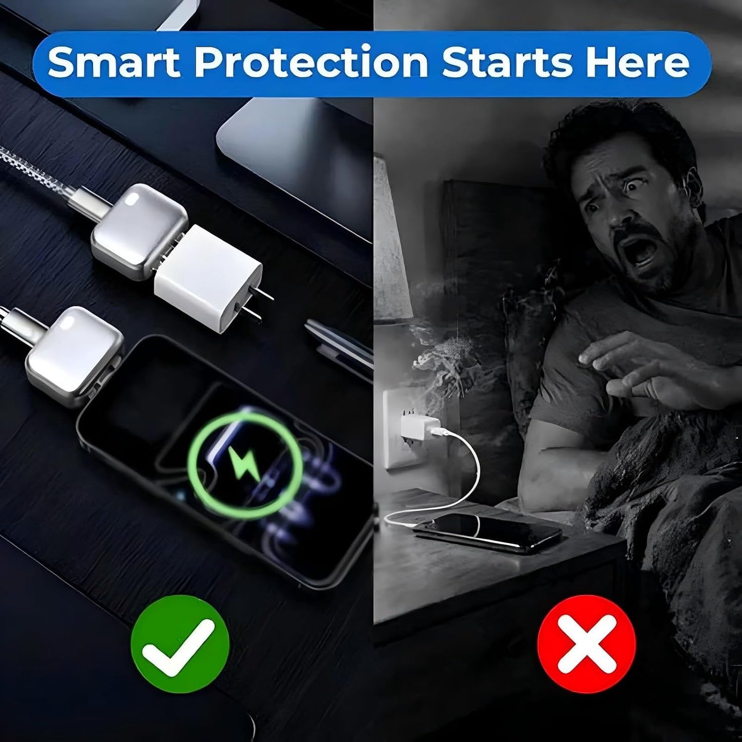 Intelligence 140W Auto-Disconnect USB-C Fast Charging Adapter with Safety Separator